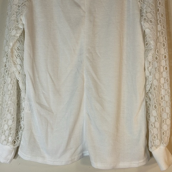 NWT. Boho MIHOLL Small Lune Lace Sleeve Top. - Picture 13 of 13